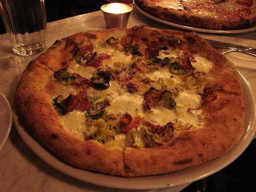 Brussels Sprout Speck Pizza
