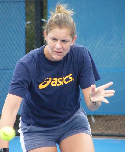 Tennis player Julie Coin of France
