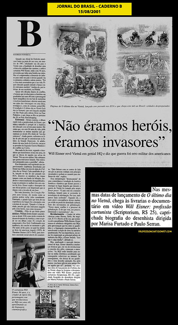 "Não éramos heróis, éramos invasores" - Jornal do Brasil - 15/08/2001