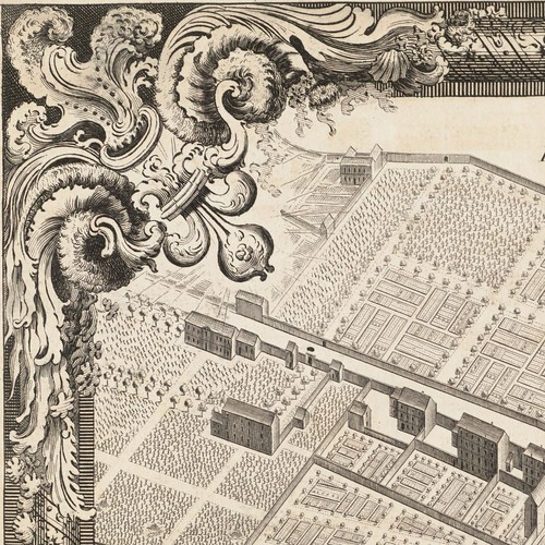 Plan de Paris by Louis Bretez + Claude Lucas 1739 sequence 4 (detail)