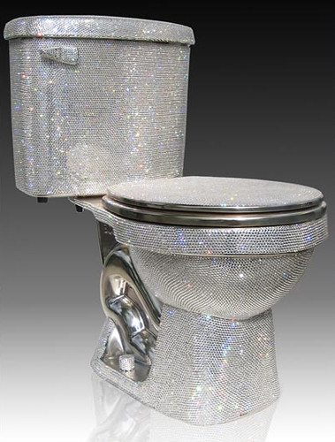 Diamond Encrusted Toilet!