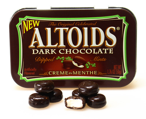 Chocolate Dipped Alitoids Creme de Menthe