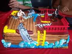 Troy's Pirate tres leches birthday cake