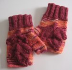 Warm Leaves Fingerless Gloves