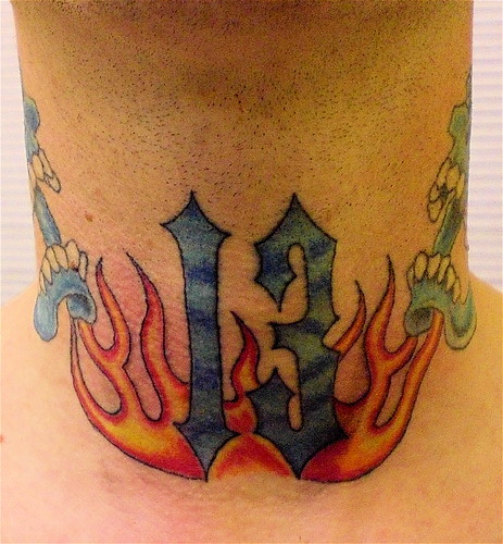  nononsense ,neck tattoo · iron maiden tattoo 