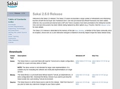 Sakai 2.5.0 Release Page