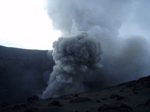 Mt. Yasur belching smoke