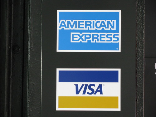 american express credit card images. visa and american express