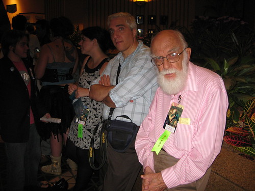 Left to Right: Pamela, Steve Novella, James Randi