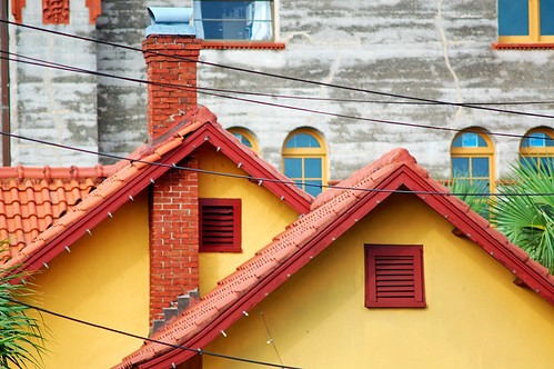 Two red roofs  