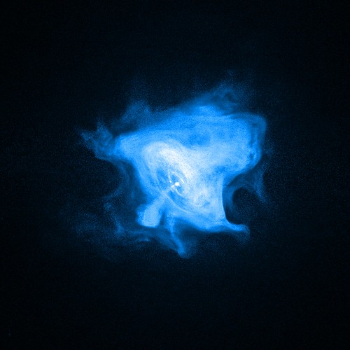 Fingers, Loops, and Bays in the Crab Nebula (A supernova remnant and pulsar located 6000 light years from Earth in the constellation of Taurus.)