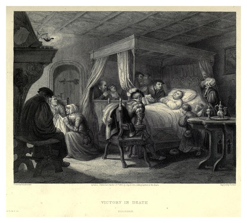 012-Victoria en la muerte-Illustrations of the life of Martin Luther 1862- Pierre Antoine Labouchère