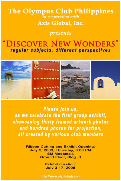 Discover New Wonders Exhibit