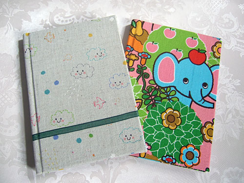 New fabric notebooks