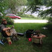 Guitar and fiddle at the camp site