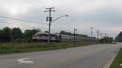 Northbound Metra commuter local. Glenview Illinois. September 2008.