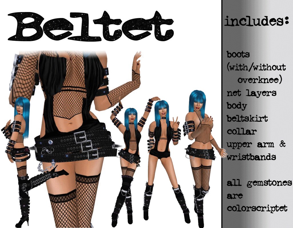 belted outfit from deadkitties in second life
