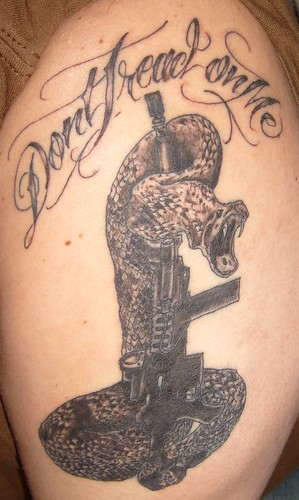 Don't tread on him Quite possibly the most awesome tattoo ever created by