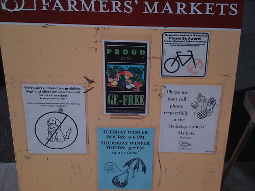 Sad Sign At Berkeley Farmers Market