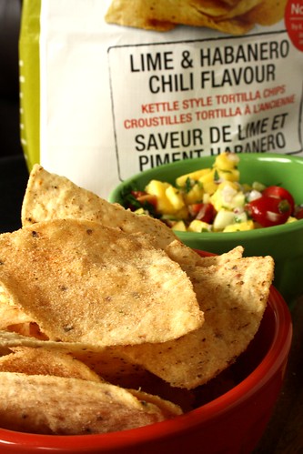 PC Lime & Habanero Tortilla Chips with Pineapple Salsa