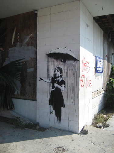 Banksy Raingirl Corner