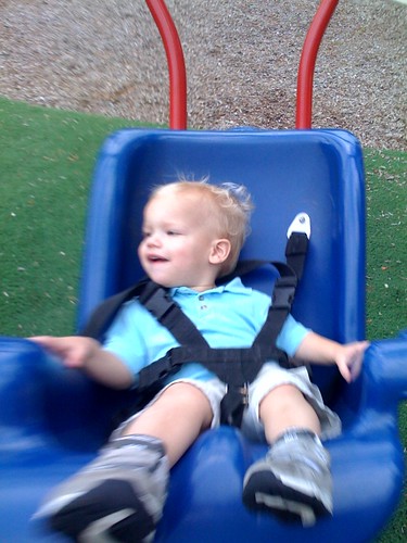 Eli enjoying the swing