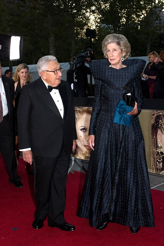 Dr Henry Kissinger and wife