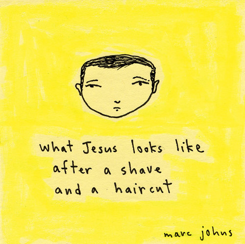 what Jesus looks like by Marc Johns.
