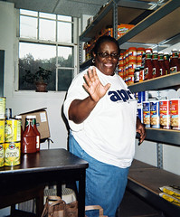 (Picture) Mary Montford, NC APRI, volunteers at Food Bank