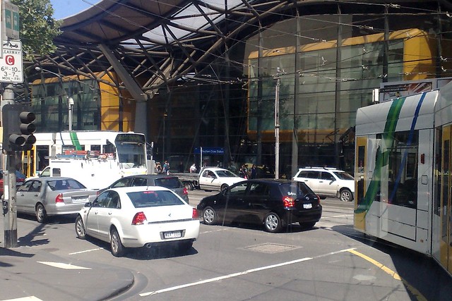 POTD: Who keeps cars off the tram lanes?