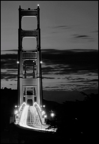 san francisco golden gate bridge black and white. Black and White Golden Gate