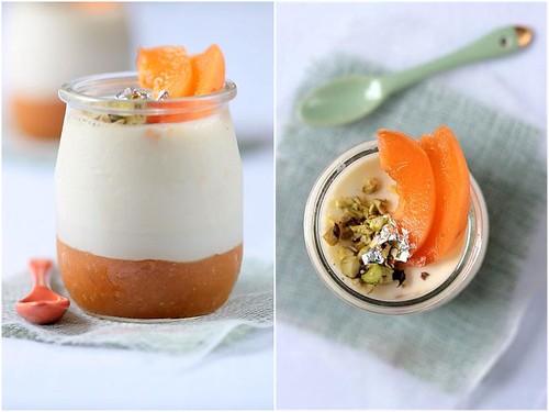 Lavender and Apricot Panna Cotta
