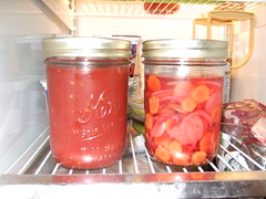 tomato jam & pickled radish