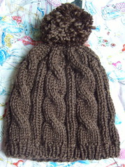 Chocolate Cable Hat