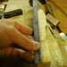 Iyo orange wood handle fitting[伊予のみかんの槌柄作ります]-06