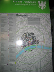 Frankfurt, harta turistică