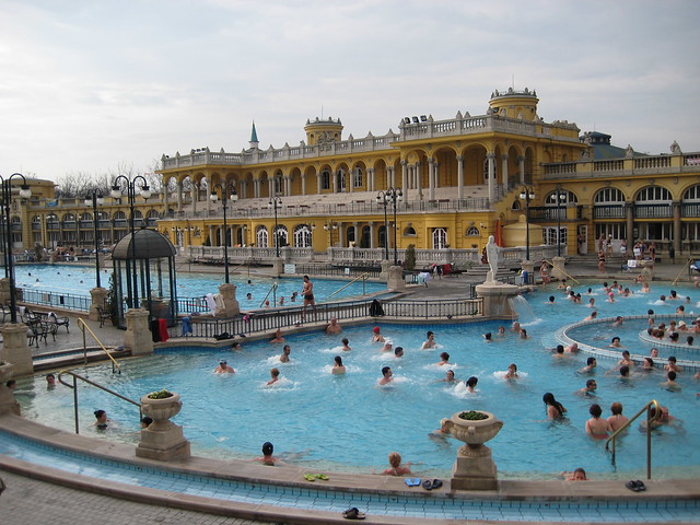 The Széchenyi Medicinal Baths. Photo taken by karaian on Flickr.