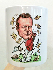 Caricature on mug for ExxonMobil Chemical Plant