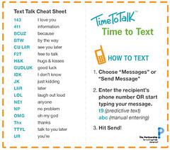 Text Messaging Help from Time to Talk by tombritt