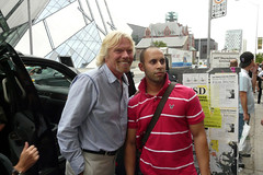 branson1Virgin Millionaire Richard Branson doing a quick photo with outside of a Bloor St. Press Junket during TIFF '08