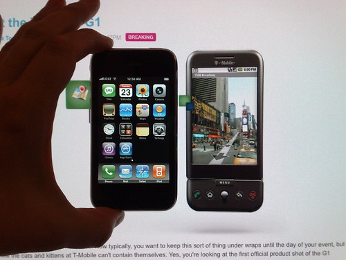 Apple IPhone 3G vs. HTC Dream/T-Mobile G1