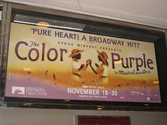 We spent Thanksgiving night seeing The Color Purple. (12/27/2008)