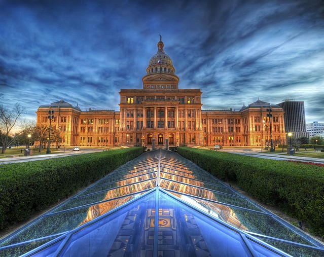 The State Capitol of Texas at Dusk by Stuck in Customs