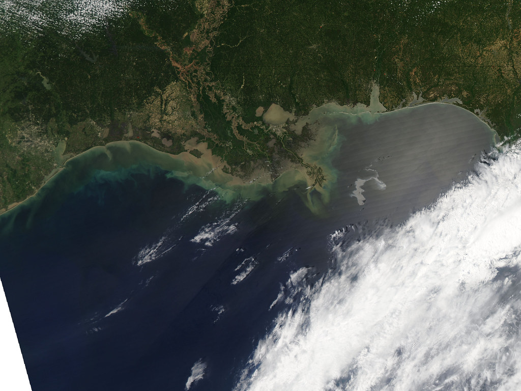 NASA AquaSat Image of the Oil Slick