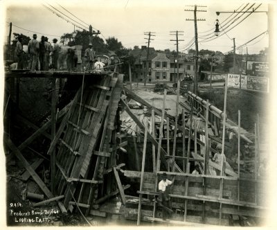 Construction of the new Frederick Road Bridge, Baltimore