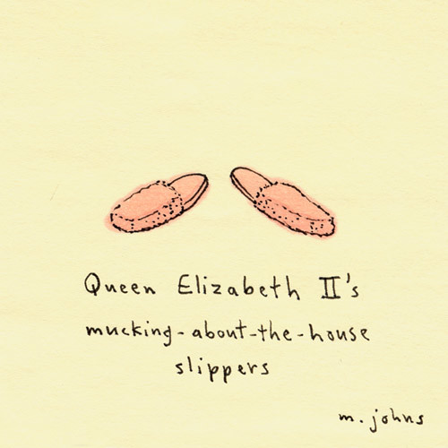 slippers by Marc Johns.