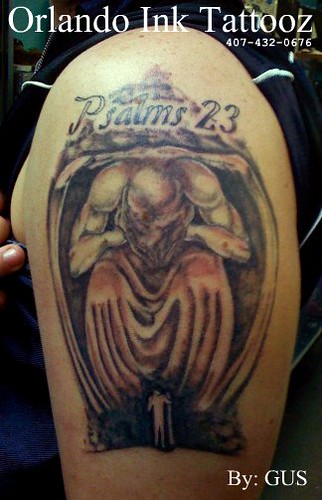 john's tattoo. psalms 23