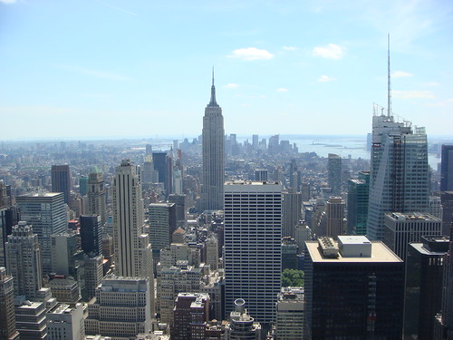 city view from the top of Rockefeller Center