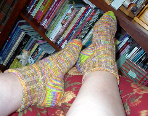 Seed Stitch Summer Socks 