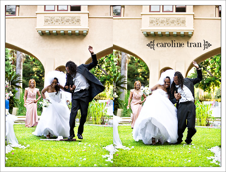 Jumping over a broom wedding
